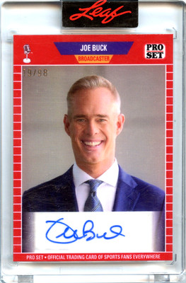 2023 Leaf Web Exclusives Pro Set Joe Buck 19/98 Autograph Card Auto #PA-JB1