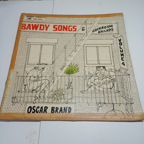 Bawdy Songs & Backroom Ballads Volume 4 OSCAR BRAND VINYL LP ALBUM 1957 AUDIO FI - Picture 1 of 5