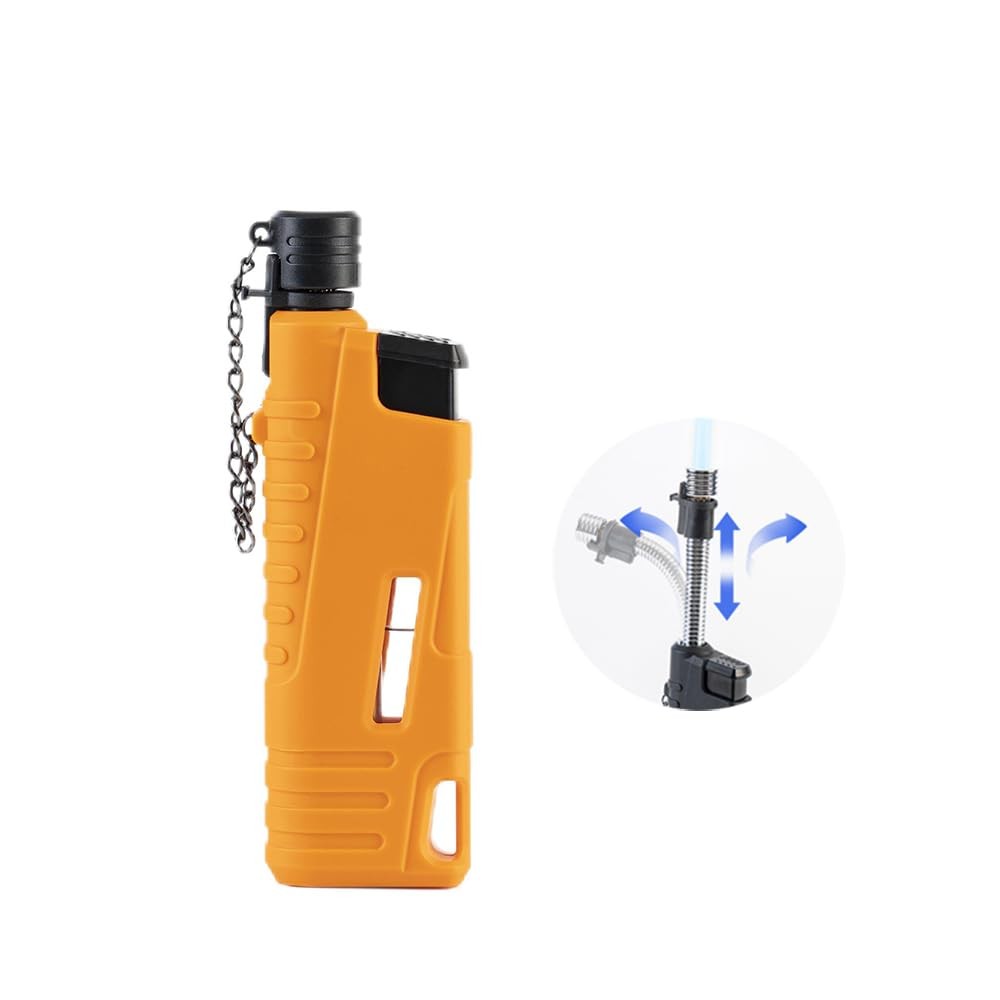 Flexible Wand Telescopic Windproof Jet Flame Lighters Butane