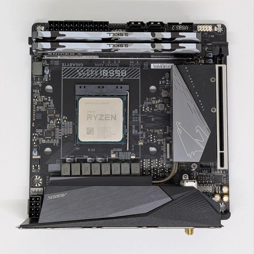 GIGABYTE B550I AORUS PRO AX Mini ITX Motherboard AMD Ryzen 5 5600X CPU ...