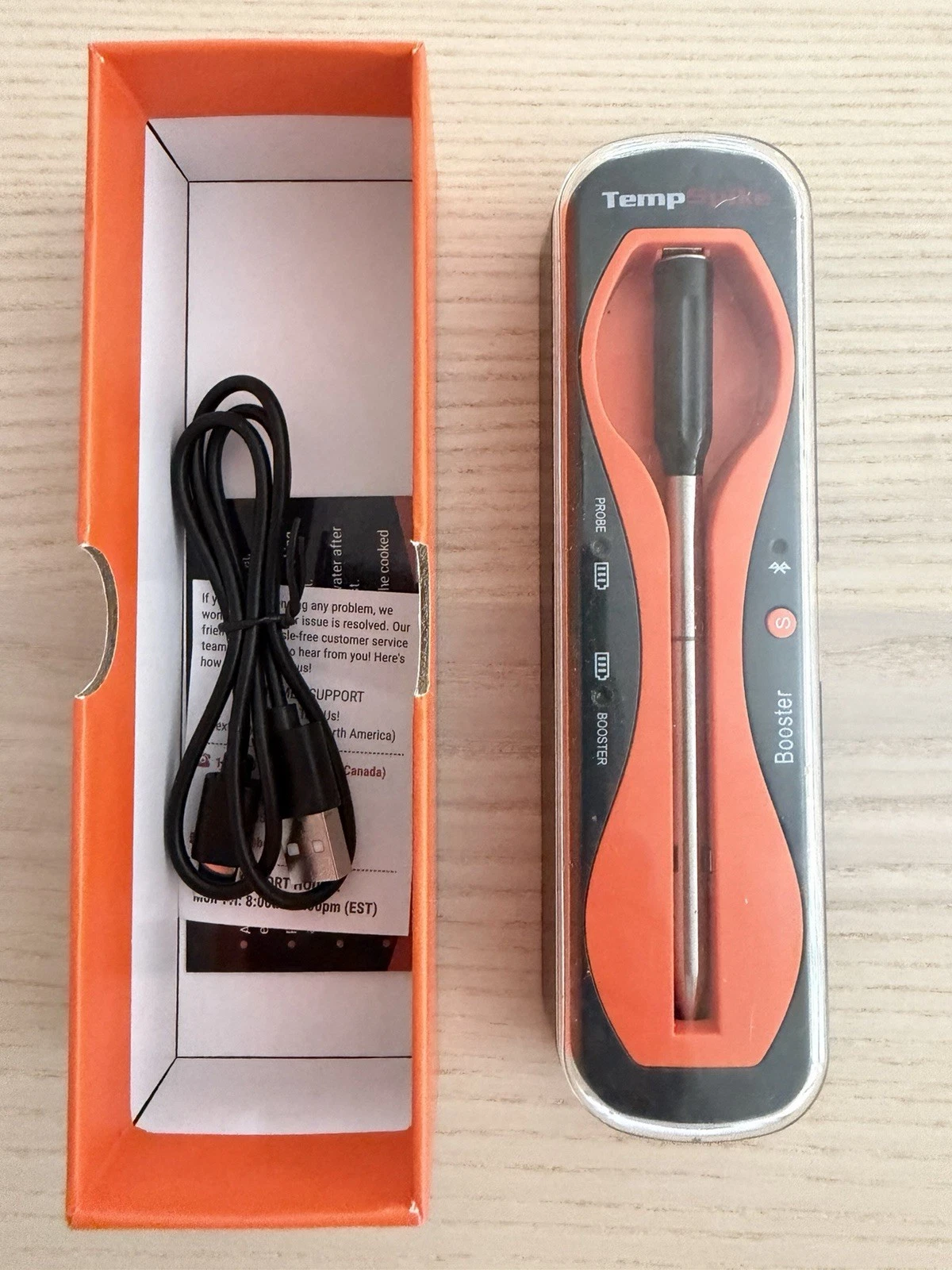 ThermoPro Tempspike Wireless Meat Thermometer Bluetooth - Red (TP960W)
