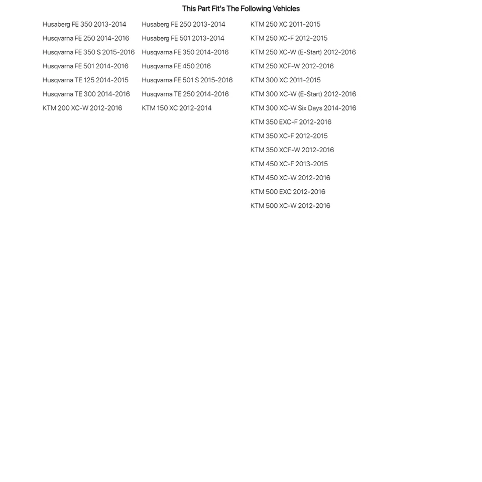 Fastway 支架 适用于 HUSQVARNA TE 250 2014 - 2016 — 第 4/4 张图片