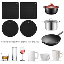 4er Set Premium Silikon Topfuntersetzer Hitze...
