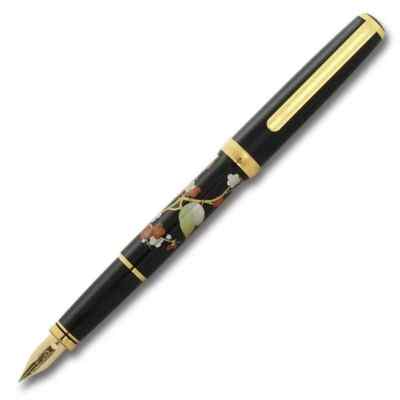 PLATINUM fountain pen size M '' plum and warbler '' PTL-18000M #31 Makie 14k Bikoh