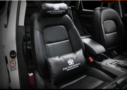 AUX In-Car Headrest Monitors 2x JDM Style VIP Car Neck Pillows - Junction Produce Inspired Headrest Cushions For Comfort Headrest Pillow - Foto 9