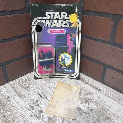 Power Droid Figur Star Wars Kenner 1978 mit 21A Cardback UNPUNCHED & Bubble