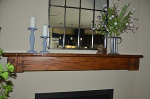Custom Solid Wood Shelf or Fireplace Mantle