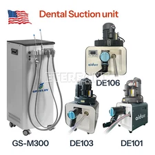Dental 350/600/1300/2200L/min Electric Mobile Suction Unit System Machine US