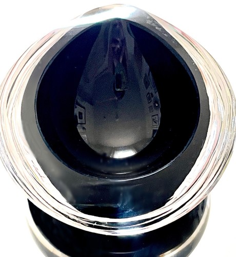 Cuencos de castaño firmados Nuutajarvi Notsjo Kaj Franck 3 piezas Vidrio negro y transparente - Imagen 4 de 10