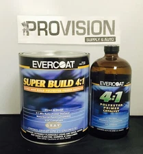 EVERCOAT SUPER BUILD PRIMER KIT 730 AND 733 CATALYST 4:1 RATIO GALLON AND QUART 