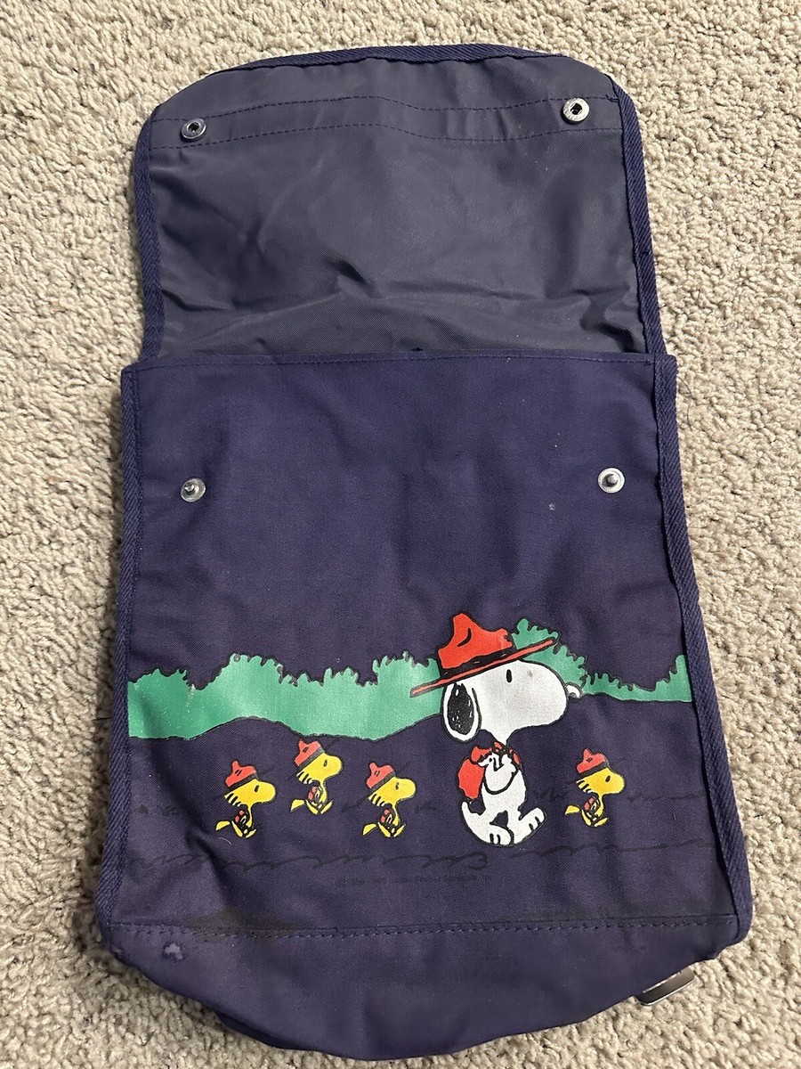 RARE-Vintage Snoopy & Woodstock Canvas Backpack | eBay display picture 1