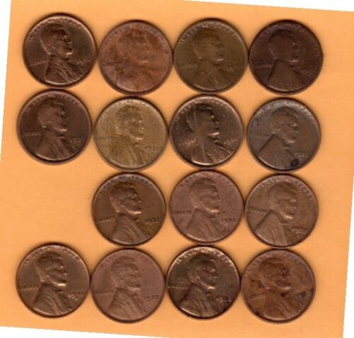Misc. Wheat Pennies. All Cleaned not by me! all readable dates very nice coins!