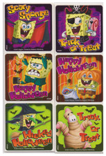 25 SpongeBob Halloween Stickers, 2.5" x 2.5" each, Party Favors