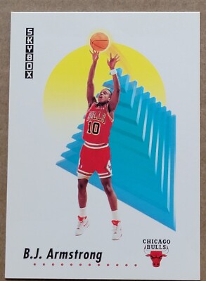 1991-92 SkyBox B.J. Armstrong #34 Chicago Bulls