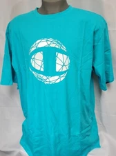 Mens Champion Electric Cyan Blue Sport Style B&T Sleepwear Tee T-Shirt