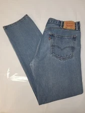 Levi's 505 mens blue jeans size 38 x 34 / we3916 r4