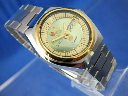 Tressa Lux Crystal Automatic Watch Vintage Retro Swiss 1970s NOS Cal AS 5206 - Picture 6 of 12