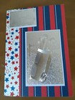 Handmade Birthday card suitable for a golf fan - Golf with stars & stripes