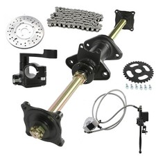 32" Rear Axle Kit Carrier Sprocket Disc Hub 125CC 70 110cc Go Kart Quad ATV US