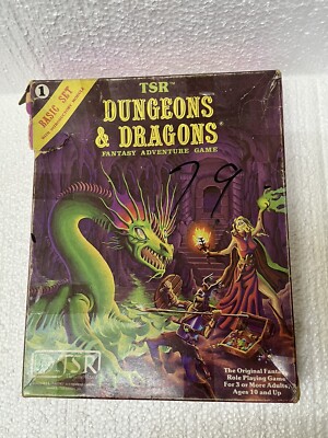 D&D Basic Set Dungeons & Dragons Moldvay Box TSR 1011 BX B2 Gary Gygax Pink