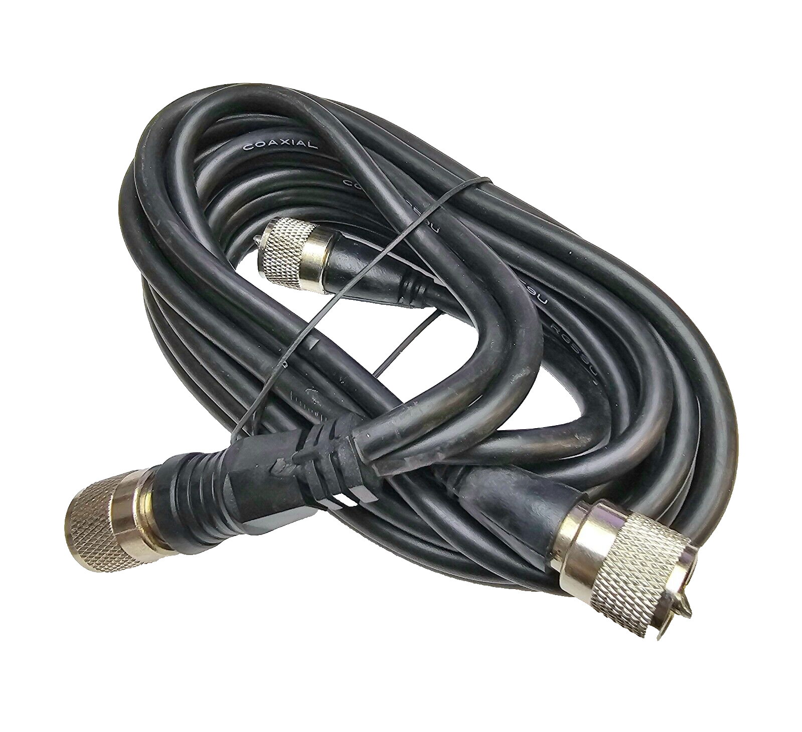 HSD9952B 2' Dual Black Fiberglass CB Radio Antenna Kit w