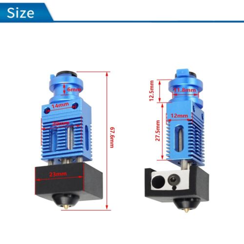 1 x 3D Print Head Blue Accessories For Creality 3D CR-10, For Creality Ender 3 - Picture 1 of 6