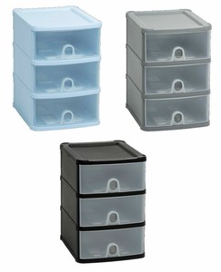 Silver Black A5 Plastic Handy Drawer Unit Storage Organizer Cool