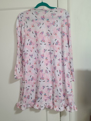 Childrens Place Nightgown Unicorn Print Size 16 Long Sleeve Pre Owned - Picture 2 of 8