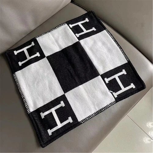 Neu H-Letter Wolle Kaschmir Kissenbezüge Kissenbezug Kissenhülle 45X45CM Kissen - Bild 10 von 31