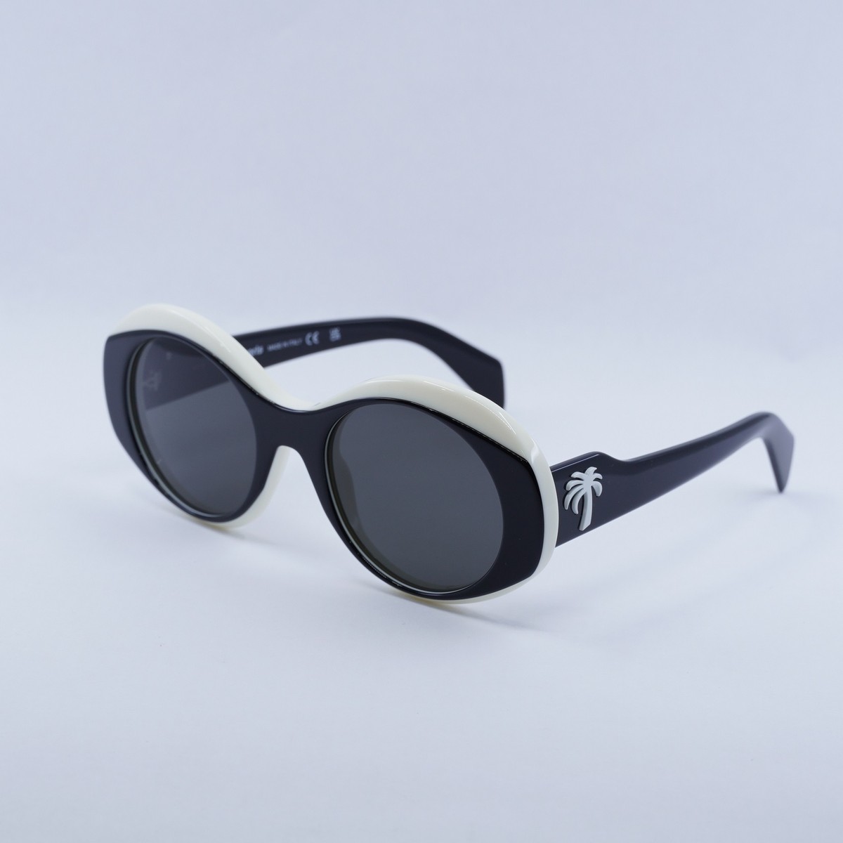 ?️ New Palm Angels PERI027S DOYLE 0107 Sunglasses - Black  Frame, Grey Lenses PALM ANGELS Sunglasses Palm Black dark grey Black grey Men  main image 4