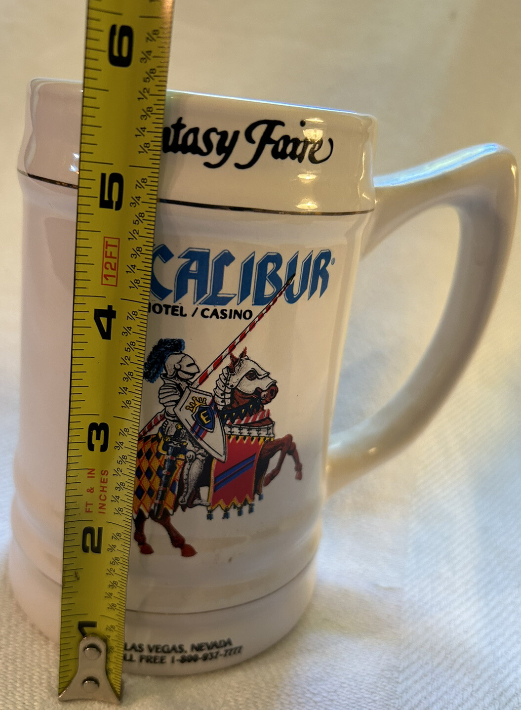 EXCALIBUR Motel & Casino MUG “GREAT CONDITION” (FREE SHIPPING)