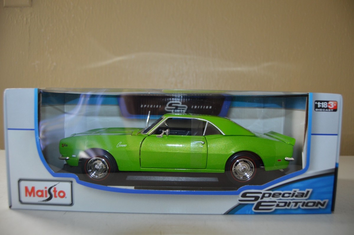 1968 CHEVY CAMARO 限定版 ミニカー 1:18 Maisto Special Edition Green 1968 Chevrolet Camaro Z/28