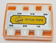 Vintage Bee Pitch Pipe Instrument Tuner with Partial Plastic Case
