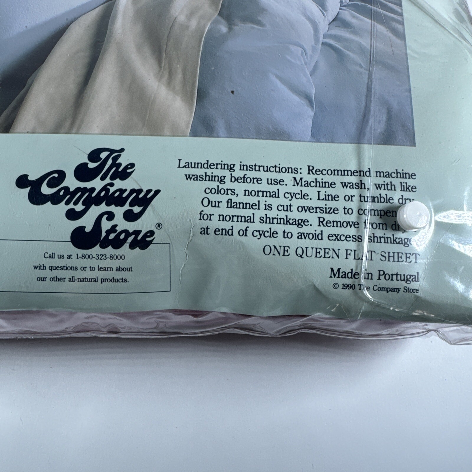 The Company Store Vintage 1990 NEW Queen Flat Sheet 90” X 102” Pink