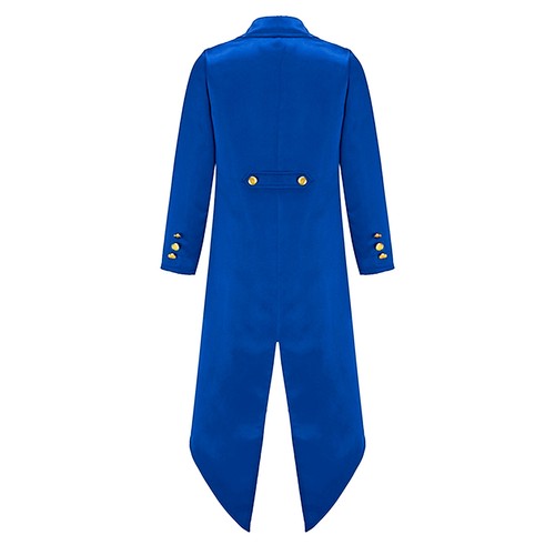 UK Kids Boys Tailcoat Gothic Victorian Jacket Pirate Long Coat Cosplay Costume - Picture 43 of 84