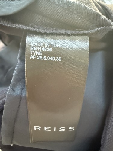 Reiss Tyne Skinny Fit Trousers Elastic Side Zip Navy Size UK6 NEW RRP£95 - Picture 10 of 12