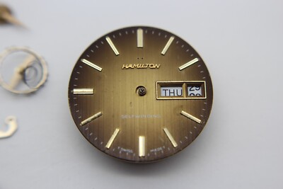 Vintage Hamilton Uhrwerk Watch Movement 837 Automatic Day/Date Swiss 17 Juwels