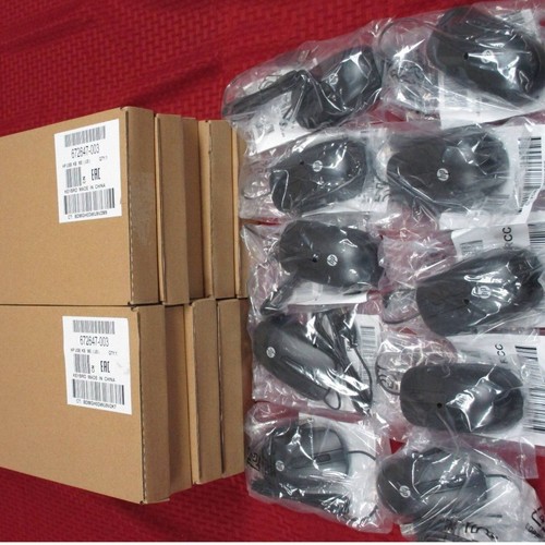 (Lot of 10) NEW HP KEYBOARD 672647-003 & 10 HP USB OPTICAL MOUSE #672652-001 - 第 1/1 張圖片