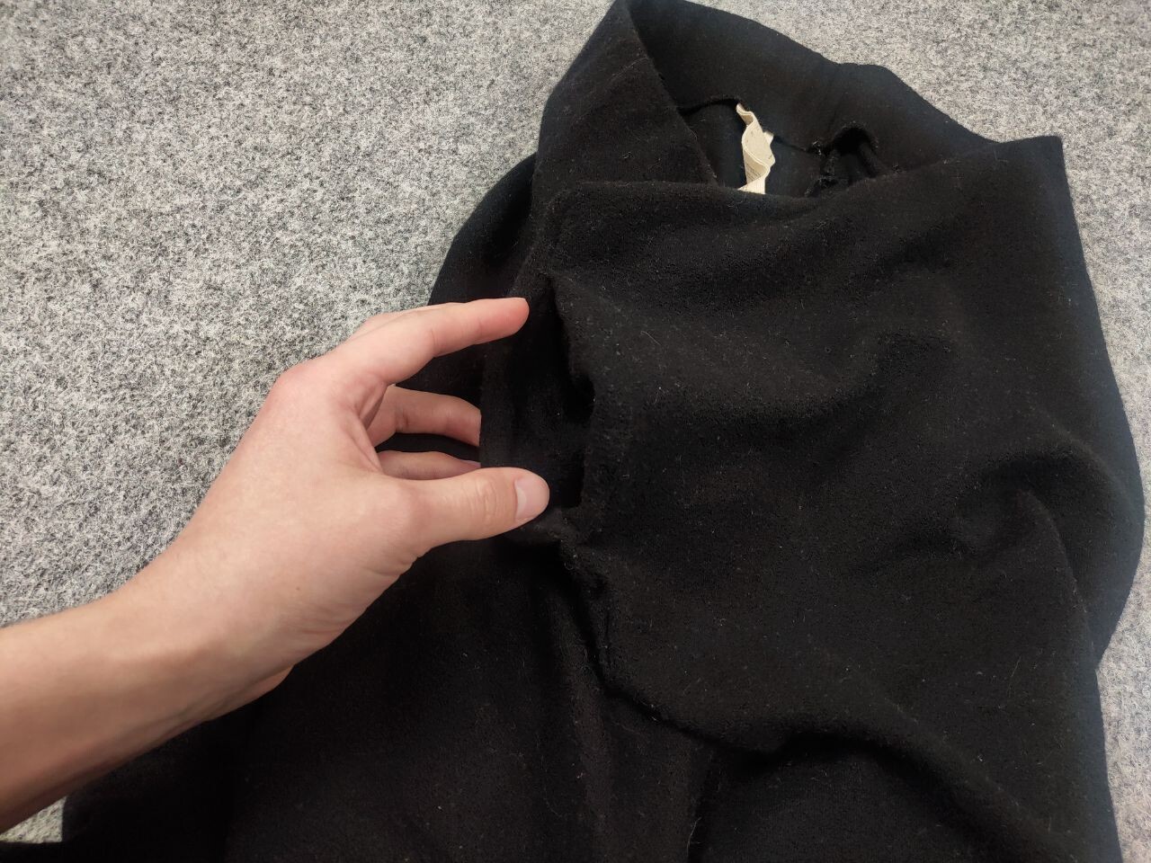 Forme D'expression 33204322896 Design Black Lana Wool Harem sarouel Pants