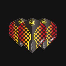 Winmau Prism Zeta Standard Dart Flight - Black, Red Yellow