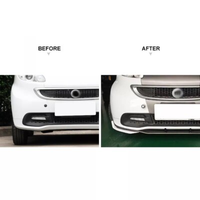 3pcs Front bumper lip front spoiler shovel for Smart Fortwo 451