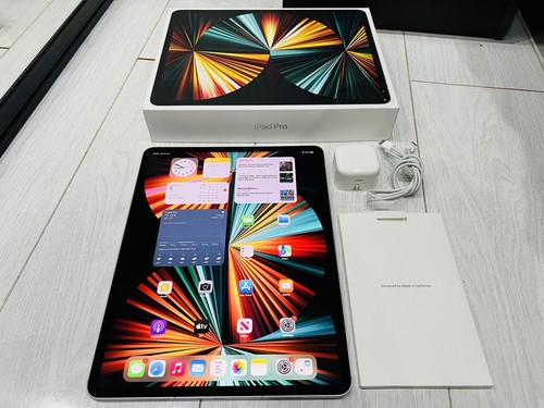 Apple iPad Pro 5th Gen 12.9" 2021 M1 256GB Silver WiFi & Cellular 5G - Unlocked - Afbeelding 4 van 5