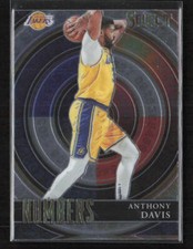 2020-21 Panini Select #27 Anthony Davis Numbers Lakers