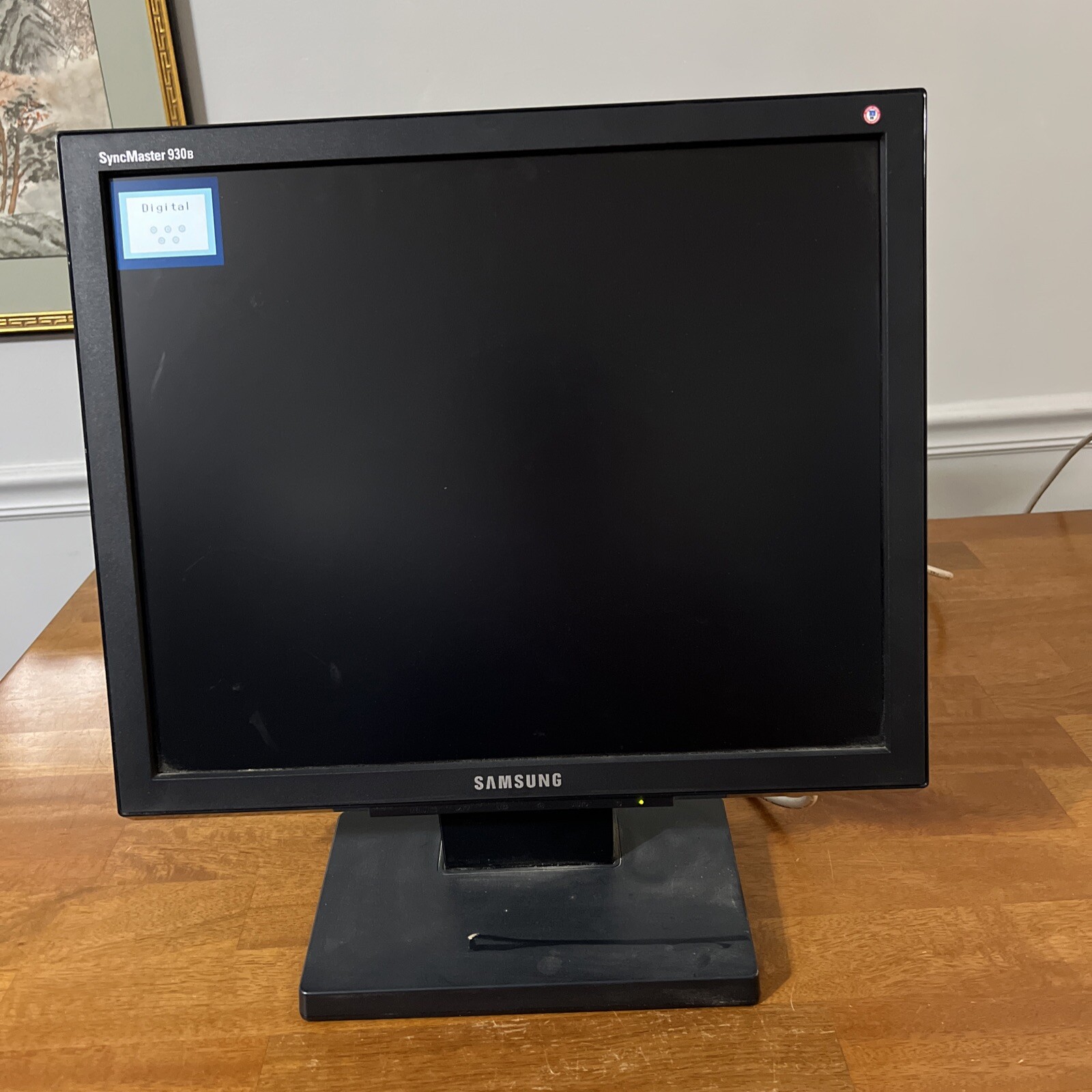 samsung syncmaster 930b Black Monitor Tested Works With Power Cord