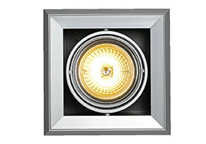 SLV 154012 Square Recessed Spot Light Fitting AR111 12V G53 LED max 50W