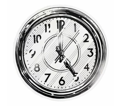 Art prints signed and numbered Somewhere (clock), 2020