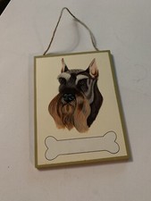 schnauzer dog picture can be personalized with your dogs name