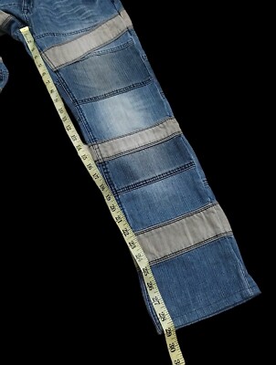 JAPANESE BRAND EDGE RUPERT PATCHWORK NON SELVEDGE DENIM PANT,size