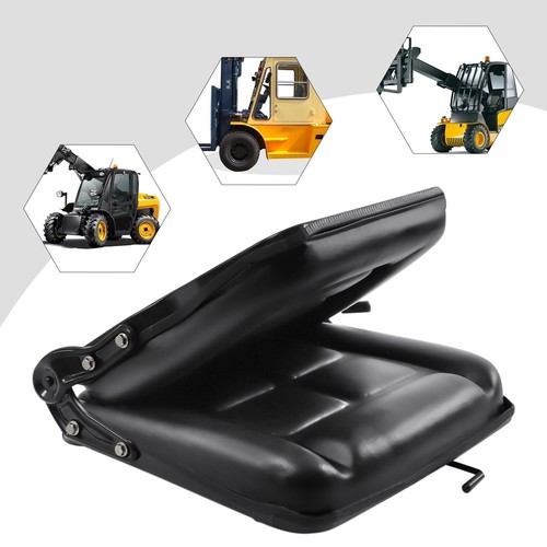 Sedile carrello elevatore universale sedile trattore pieghevole sedile rasaerba schienale regolabile PVC - Foto 2 di 12