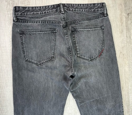Banana Republic Slim Jeans 100% Cotton Faded Blk Denim Mens 31X32 (Actual 32X31) - Picture 8 of 24